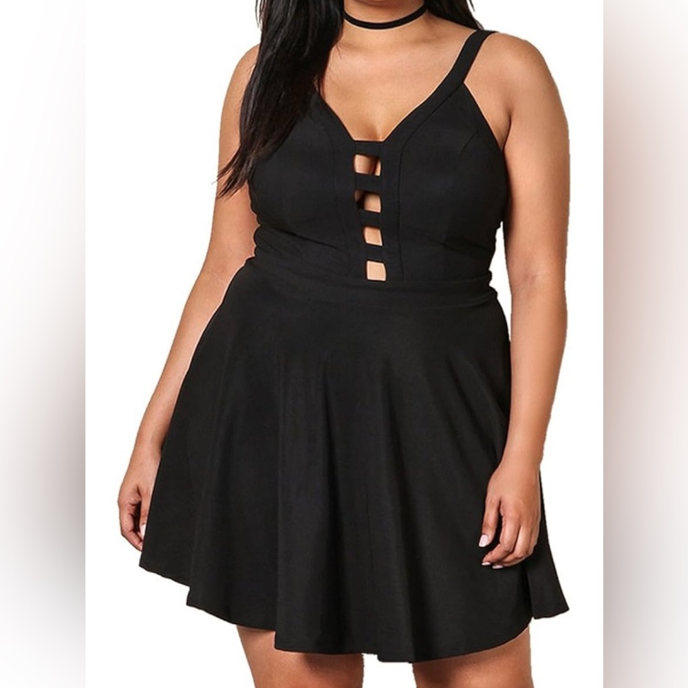 Awesome grunge caged dress 3X rockabilly punk